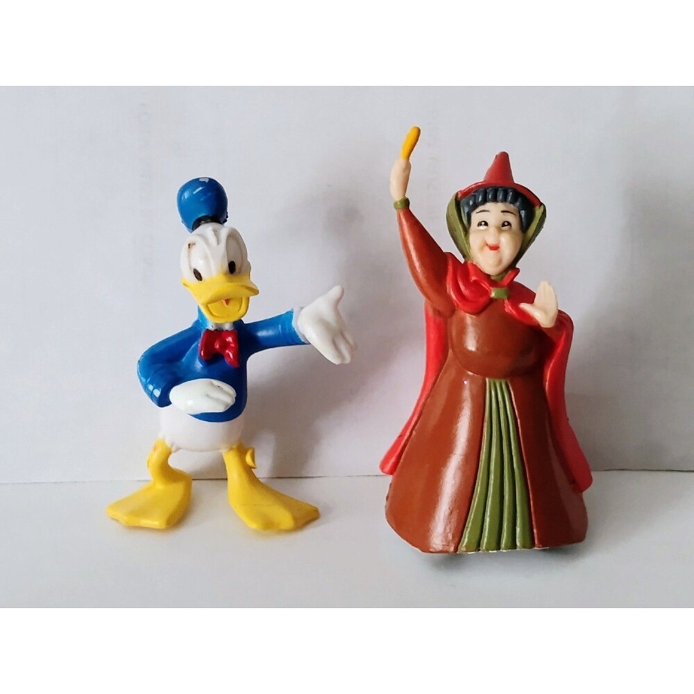 Vintage PVC Figurine Lot Disney Flora Sleeping Beauty & Looney Tunes Daffy Duck